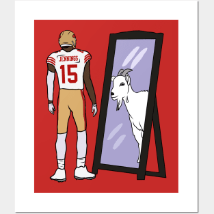 Jauan Jennings Mirror GOAT Posters and Art